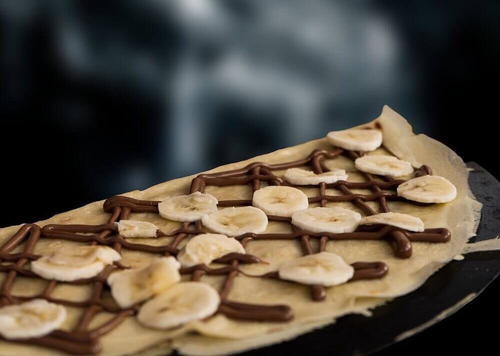 Banana and nutella crepe