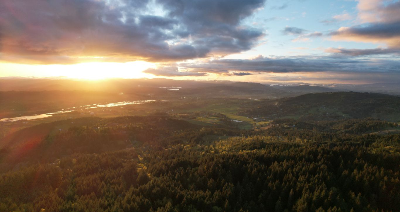 Landscape shot of the county
